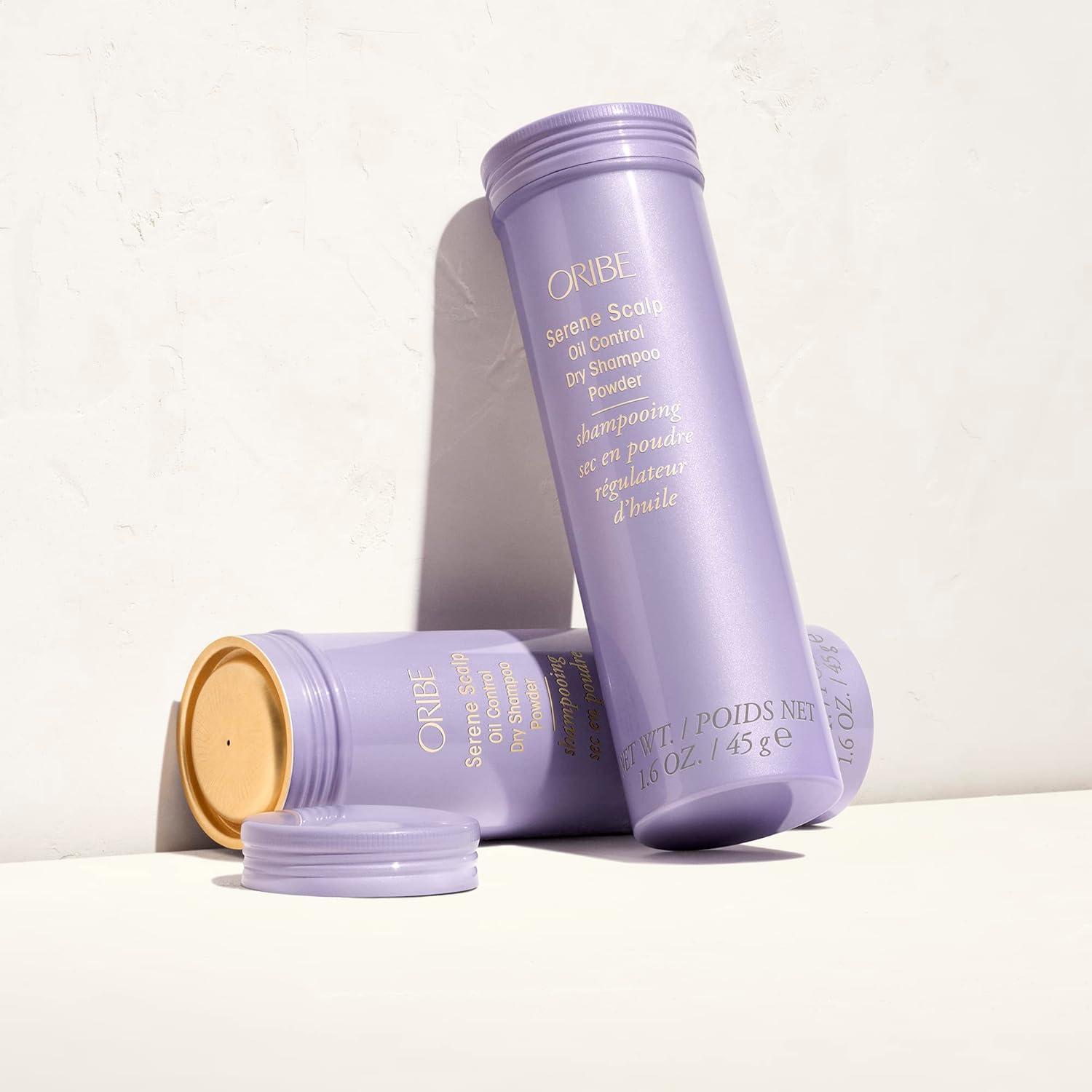 imageOribe Serene Scalp Oil Control Dry Shampoo Powder 1 Count Pack of 1Lavender Packaging